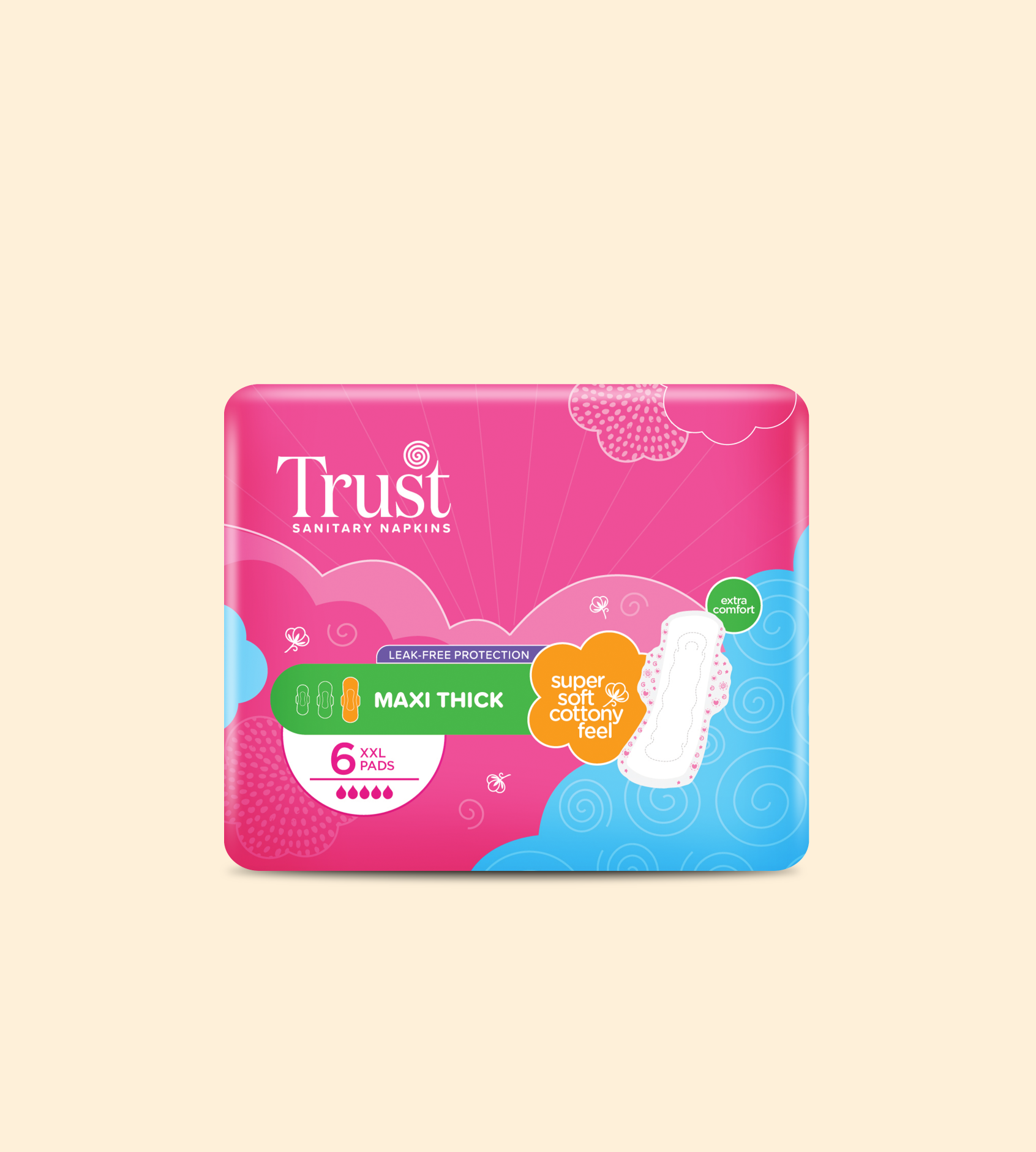 Maxi Super Saver Extra Long Pack 6 Pcs