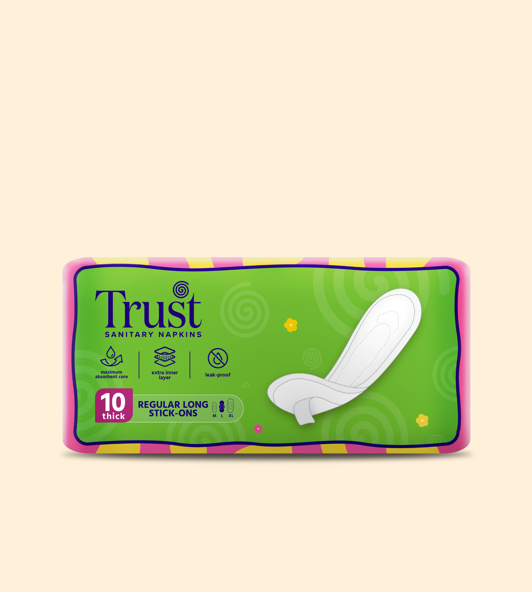 Thicks Regular Long Stick-Ons 10 Pcs