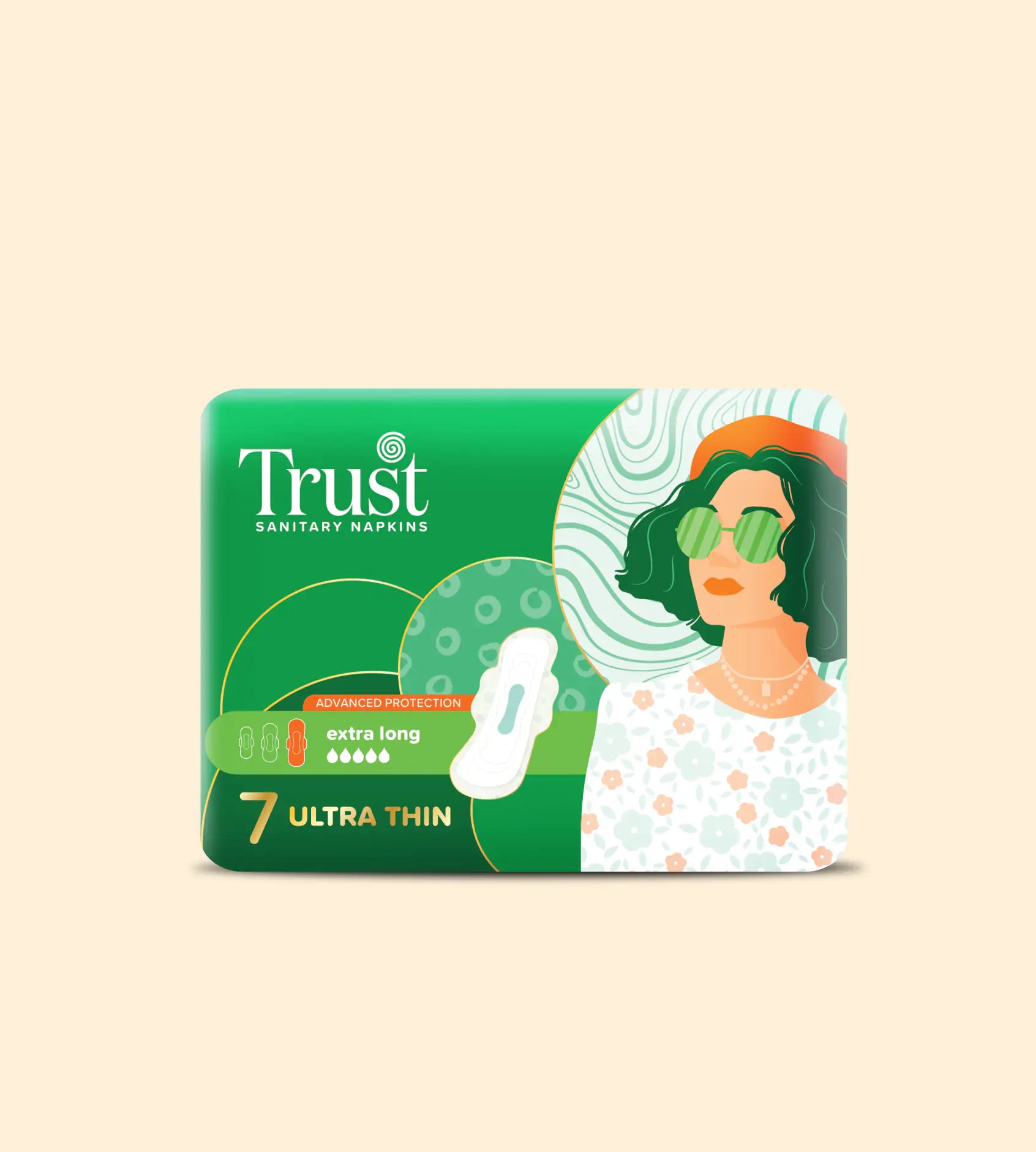 Breathable Ultra Thin Dry Mesh Extra Long 7 Pcs